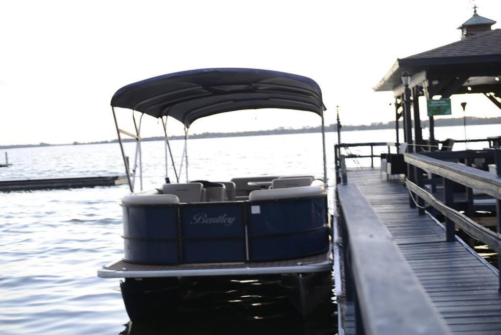Lakefront Duplex With Pontoon Boat 2 Bedroom Home Mount Dora Bagian luar foto